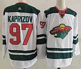 Wild 97 Kirill Kaprizov White Adidas Jersey,baseball caps,new era cap wholesale,wholesale hats